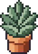 Pikselowy rysunek: Aloes