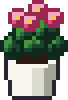 Pixel art drawing: Begonia