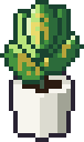 Pixel art drawing: Dieffenbachia