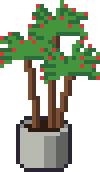 Pixel art drawing: Dragon tree