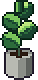 Pixel art drawing: Fiddle-leaf fig