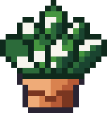 Pixel art drawing: Haworthia
