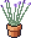 Pikselowy rysunek: Lawenda