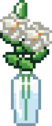 Pikselowy rysunek: Lilie