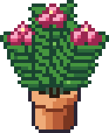 Pikselowy rysunek: Oleander