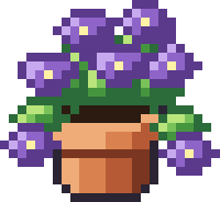 Pikselowy rysunek: Surfinia (petunia)