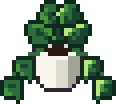 Pixel art drawing: Heartleaf philodendron