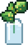 Pixel art drawing: Golden pothos